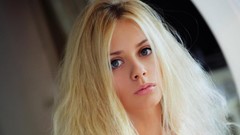 Woman blondes blurred background Jennifer MacKay