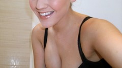 Woman blondes bra boobs Jodie Gasson