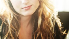 Woman blondes brown eyes Chelsea Lena