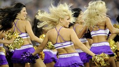 Woman blondes brunettes nfl baltimore ravens cheerleaders