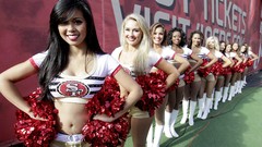 Woman blondes brunettes nfl san francisco 49ers cheerleaders