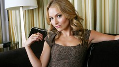 Woman blondes couch models becki newton