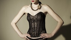 Woman blondes lingerie brunettes nude bikini top model