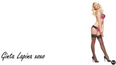 Woman blondes lingerie models Ginta Lapina