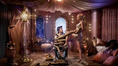 Woman blondes long hair Rapunzel