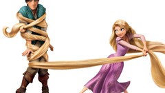 Woman blondes long hair Rapunzel