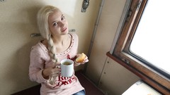 Woman blondes Met-Art magazine Leonie