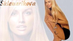 Woman blondes models Adriana Sklenarikova