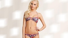 Woman blondes models bikini Alena Shishkova