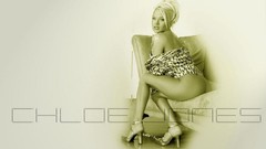 Woman blondes models Chloe Jones