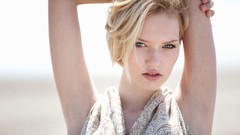 Woman blondes models Gina Jung