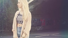 Woman blondes models Johanna Scholz