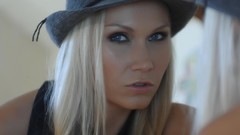 Woman blondes models Michaela Fitchnerova