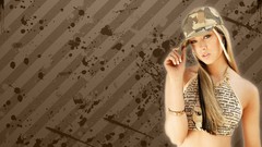 Woman blondes Natasha Thomas baseball caps