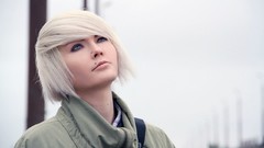 Woman blondes piercings pierced lips