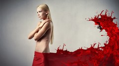 Woman blondes slide digital art