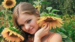 Woman blondes smiling Met-Art magazine Bridgit A