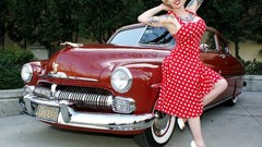 Woman blondes tattoos boobs pinups oldschool Amy DeLaCroux