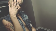 Woman blondes tattoos sideboobs brandon jordan