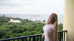 Woman blondes Valeria Lukjanova