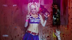Woman blondes zombies video games lollipop chainsaw juliet 