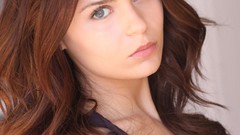 Woman blue eyes brunettes Alexandra Krosney