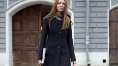 Woman blue eyes brunettes models Kei A