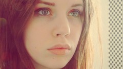 Woman blue eyes brunettes models mirish