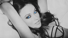 Woman blue eyes models