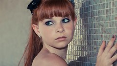Woman blue eyes models redheads Karoline Kate