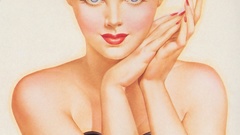 Woman blue eyes pinups