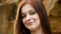 Woman blue eyes redheads