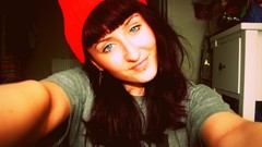 Woman blue eyes redheads Red Hat