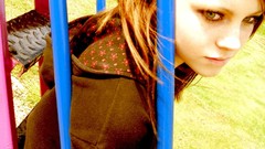 Woman blue eyes redheads Toni Pearce