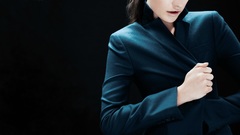 Woman blue fashion jackets