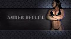 Woman bodybuilding Amber Deluca