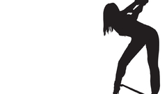 Woman bondage arms raised