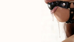 Woman bondage BDSM drool