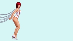 Woman bondage Needles redheads