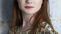 Woman Bonnie Wright faces blue eyes brunettes harry potter 