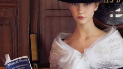 Woman Books reading Paige