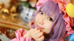 Woman bows asians touhou purple hair patchouli knowledge 