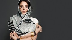 Woman bracelets scarfs brown eyes brunettes olivia thirlby