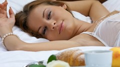 Woman Breakfast morning models portraits Bogdana B