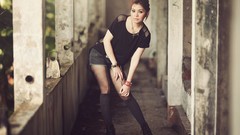 Woman Bricks asians brunettes brenditaworks