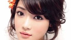 Woman brown eyes asians