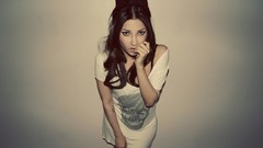 Woman brown eyes brunettes cat ears troublegirl.deviantart.com