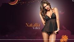 Woman brown eyes brunettes models Natalia Velez