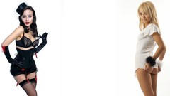 Woman brown Simple Background