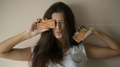 Woman brunettes Alexander Tikhomirov Rita Ross